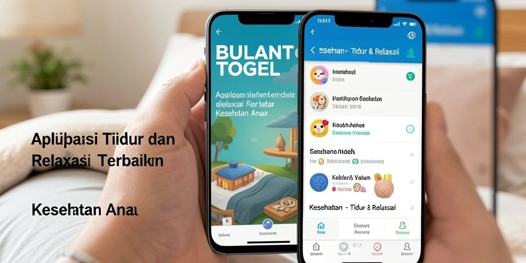 Screenshot antarmuka BULANTOGEL yang menenangkan untuk tidur nyaman.