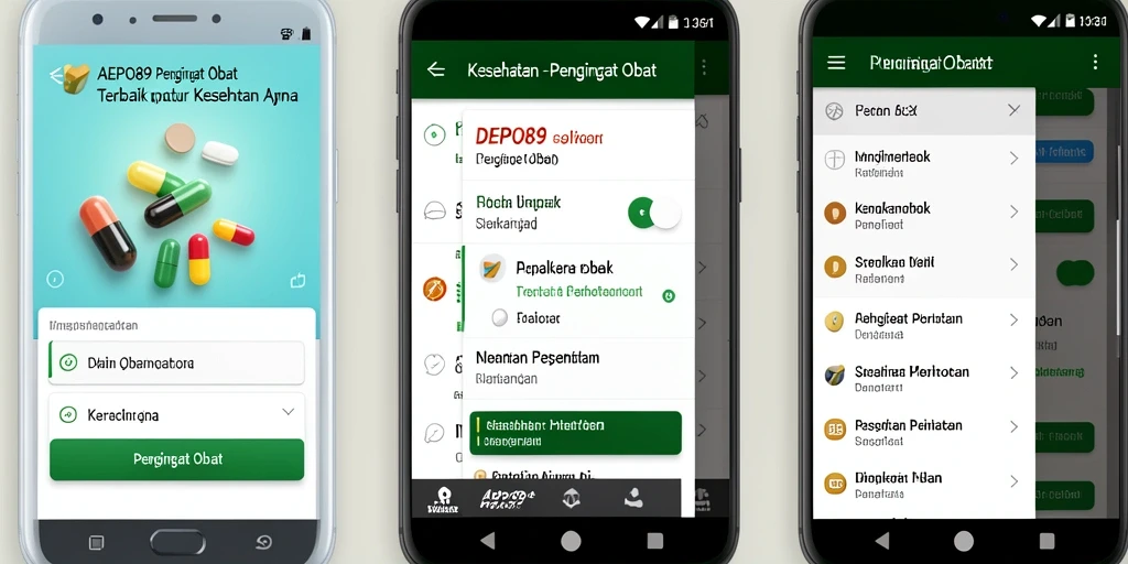 Antarmuka DEPO89 yang sederhana dan fungsional.