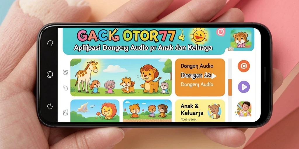 Antarmuka GACOR77 yang menampilkan berbagai pilihan dongeng audio.