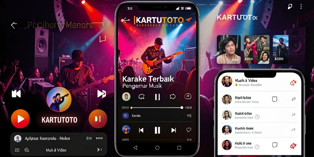 Antarmuka KARTUTOTO yang user-friendly dengan pilihan lagu lengkap.