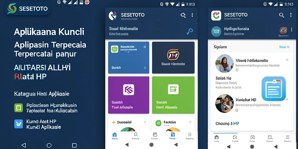 Tampilan utama SESETOTO dengan berbagai opsi penguncian aplikasi.