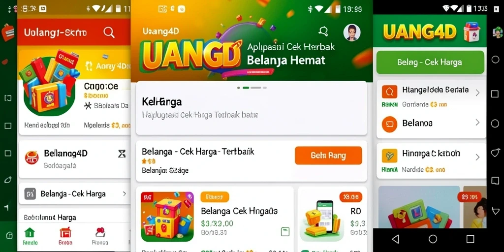 Tampilan antarmuka pengguna UANG4D yang sederhana dan intuitif.